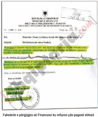 faksimile, fondet e invalideve