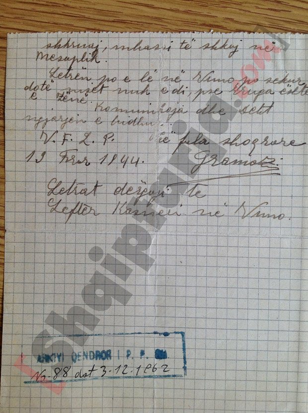 letra per nexhmije hoxhen