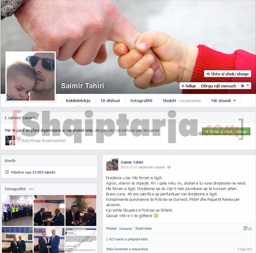 saimir tahiri mesazhe per markun