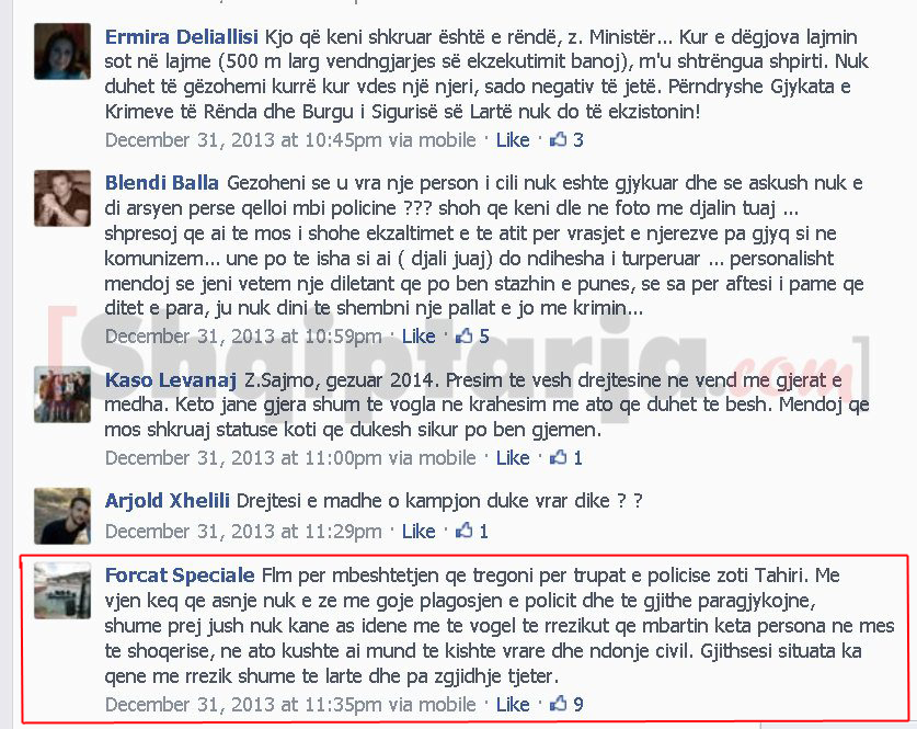 komenti i forcave speciale