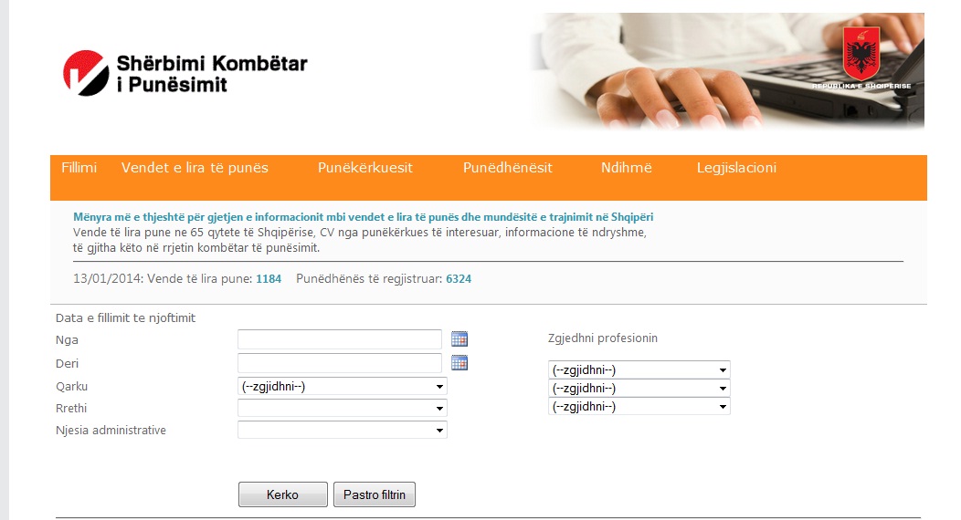 sherbimi kombetar i punes
