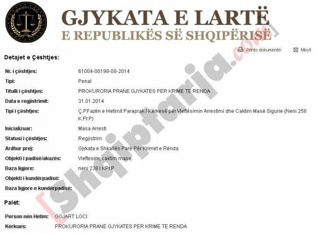 gojart loci gjykata e larte