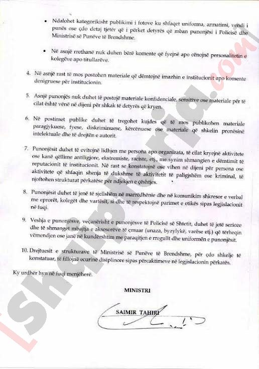 urdhri i tahirit per policine ne fb