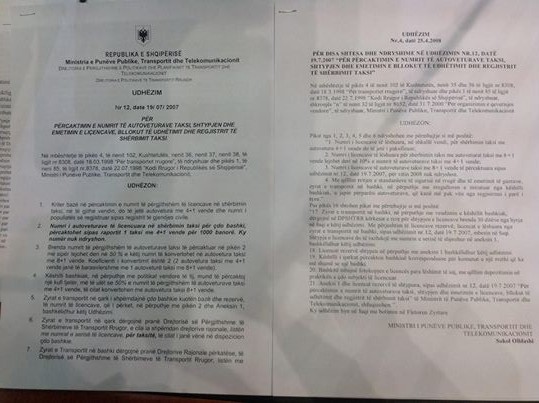 vendimet e MTI berisha per furgonet