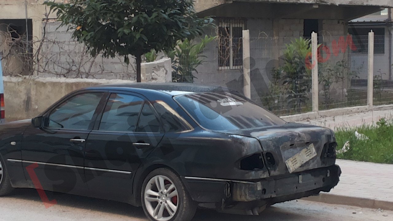 makina benz e-class e djegur