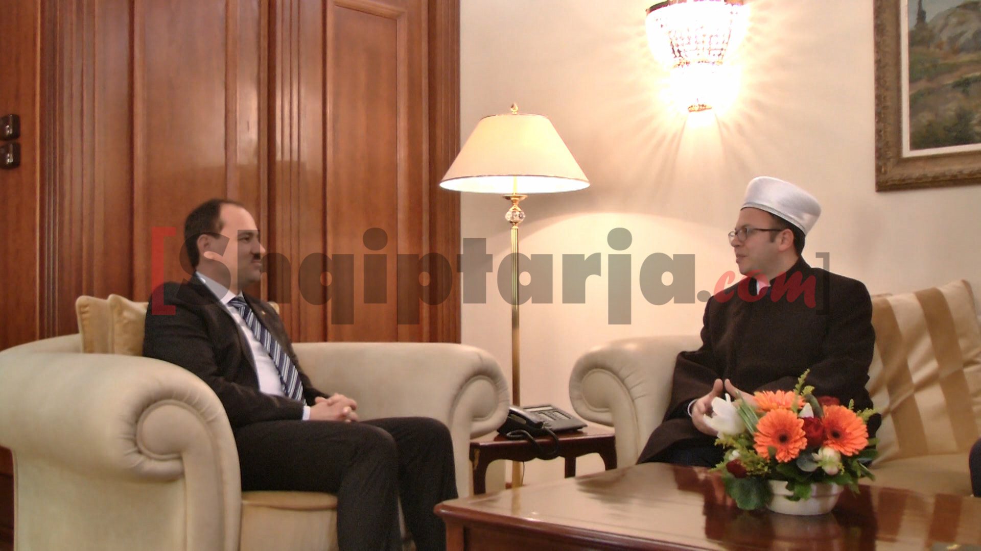 bujar nishani me skender bruca