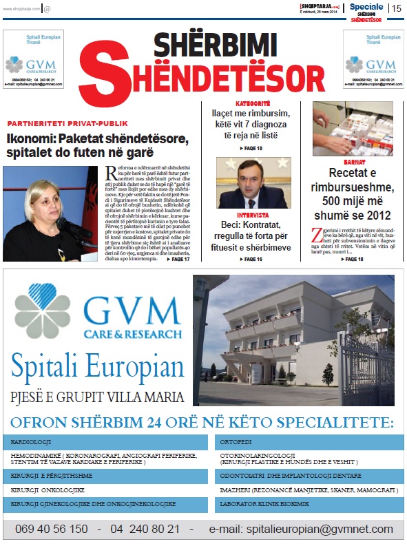 speciale sherbimi shendetesor