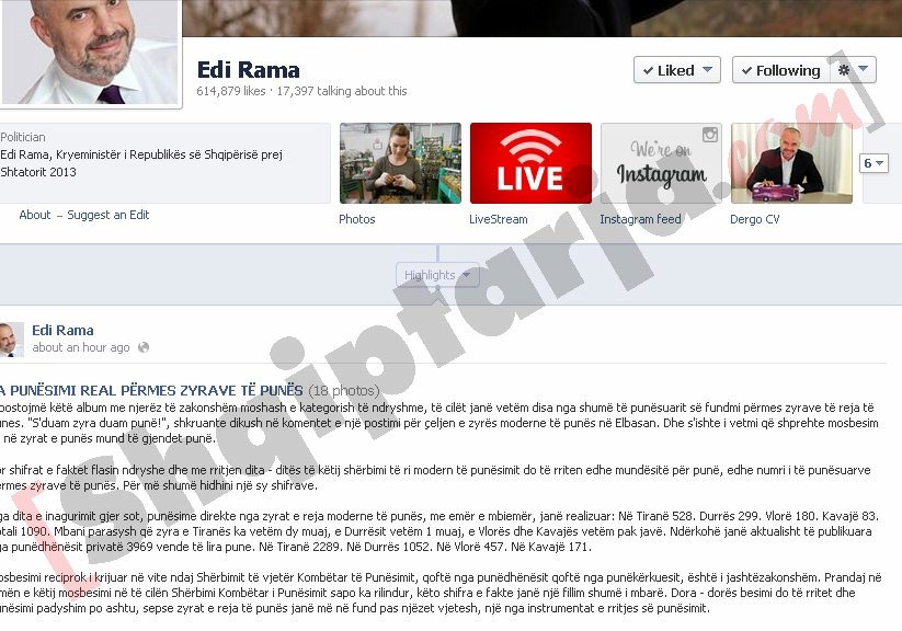 postimi i rames ne fb