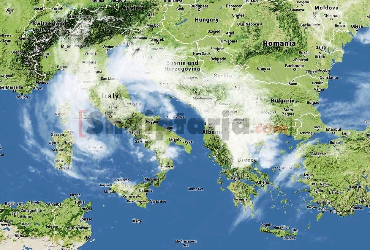 pamje satelitore me logo