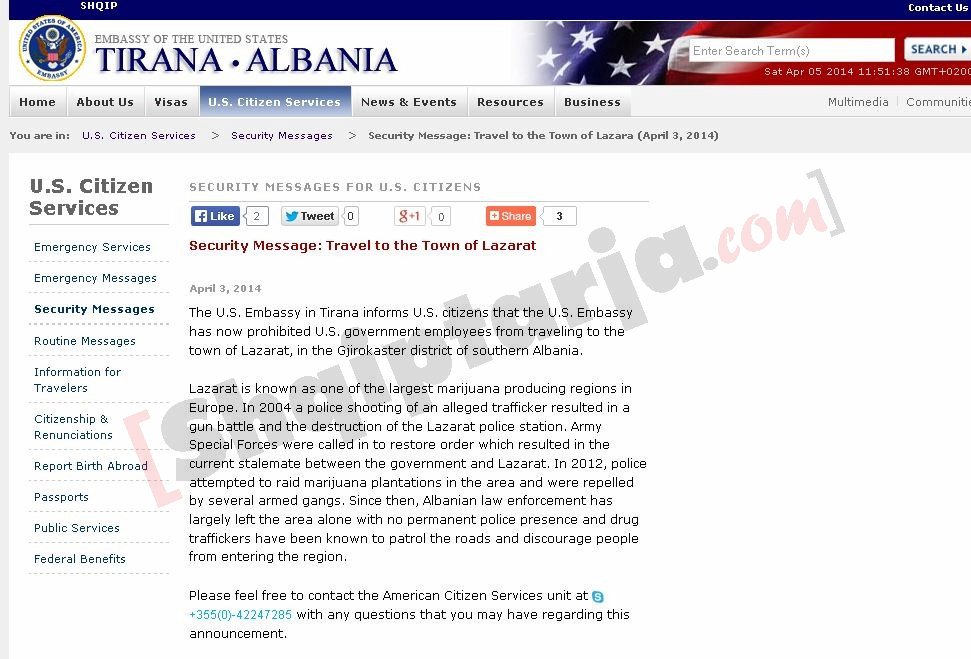 faqe e ambasades amerikane