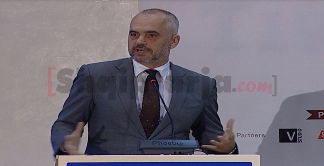 Edi Rama me logo