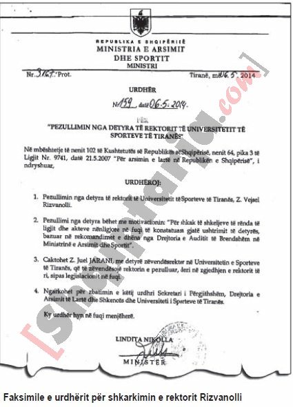 faksimile Vejsell Rizvanolli