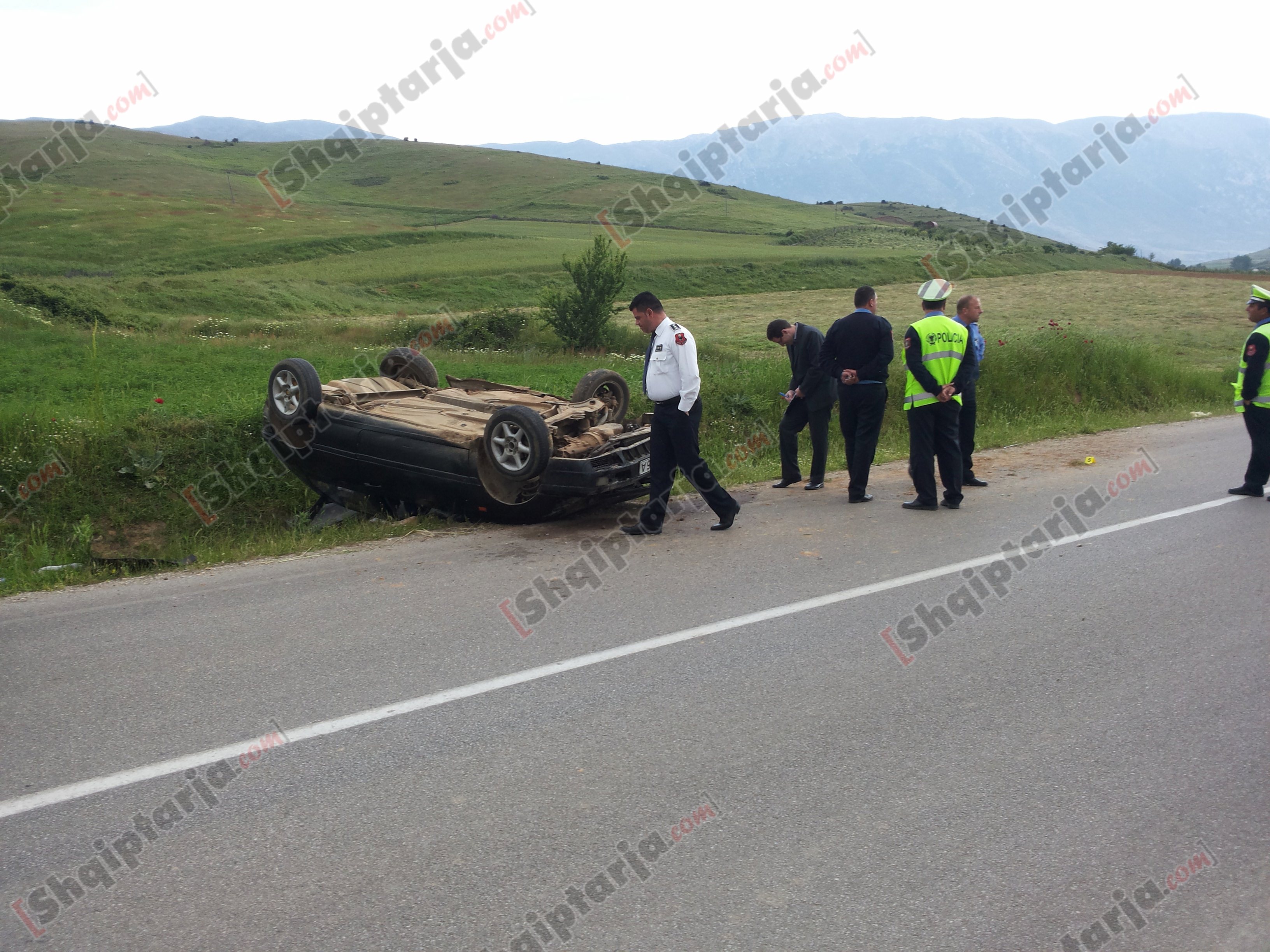 aksident korce me logo