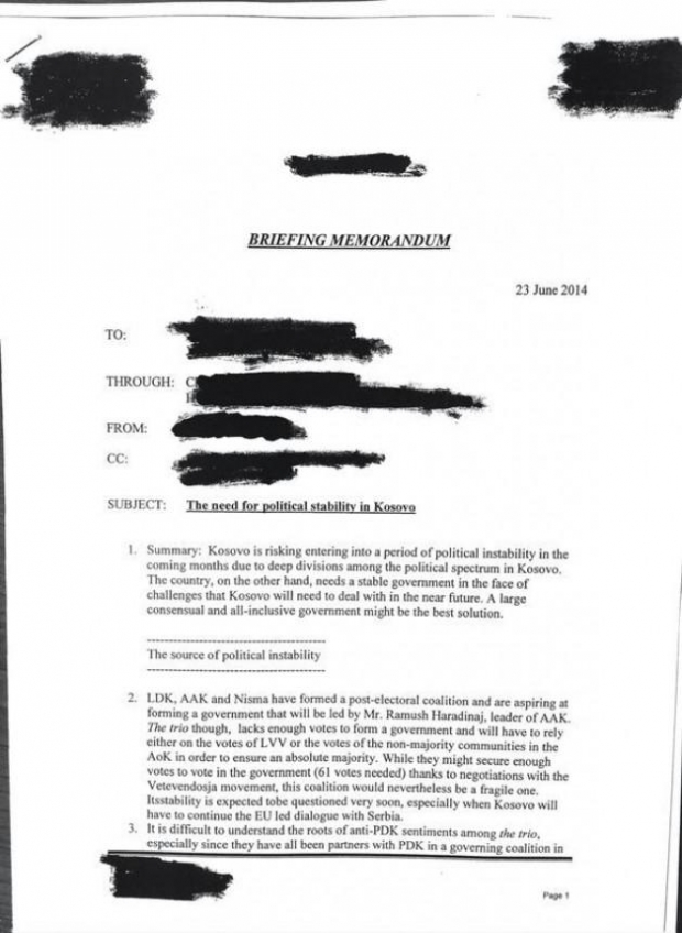 dokumenti i temes per kosoven