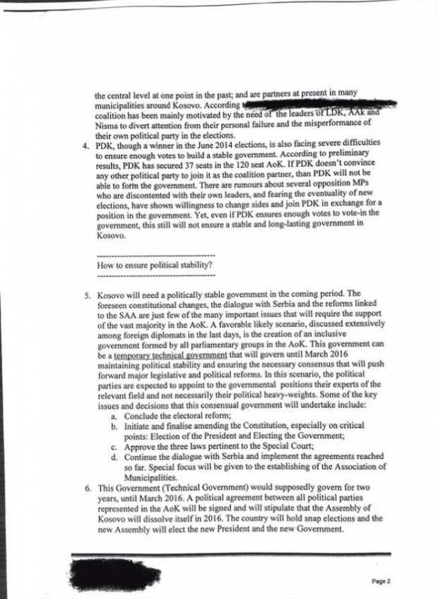 dokumenti i temes per kosoven