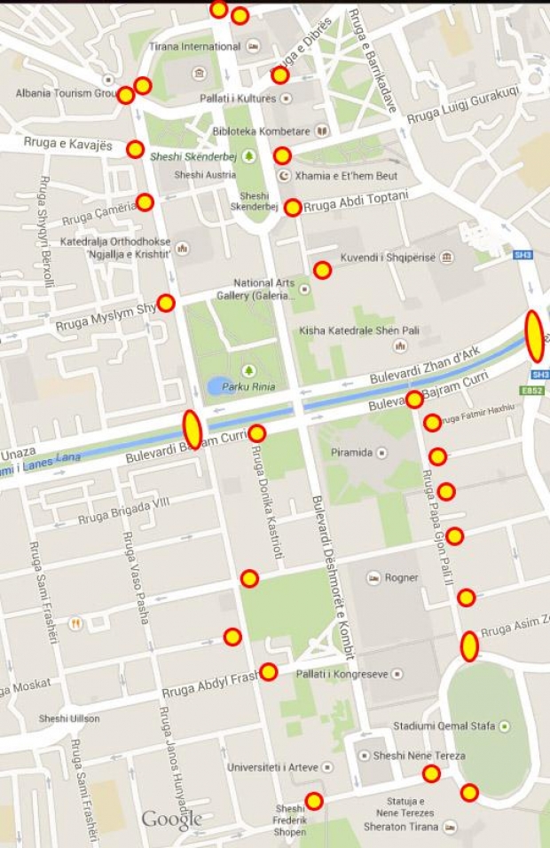 harta e pikave të kontrollit