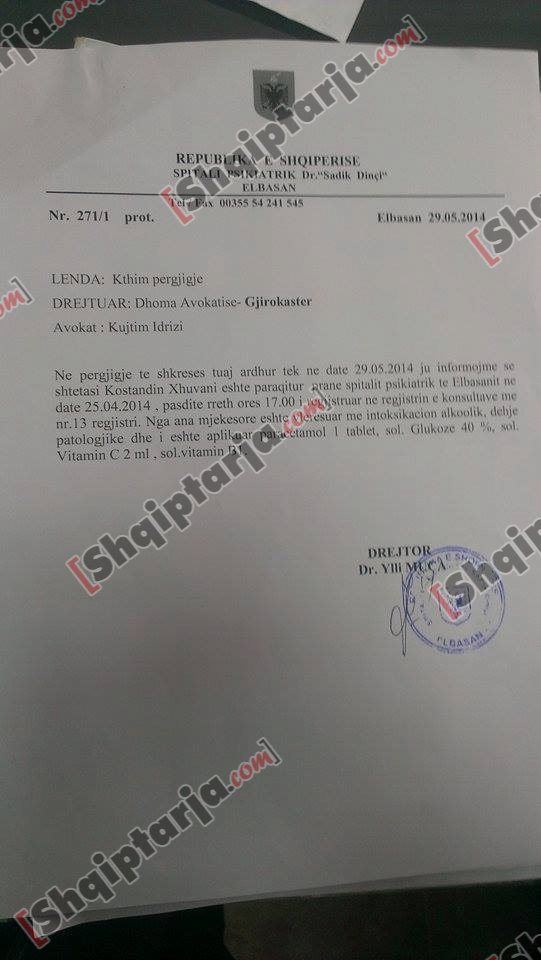 dokumentat e kostandin xhuvanit