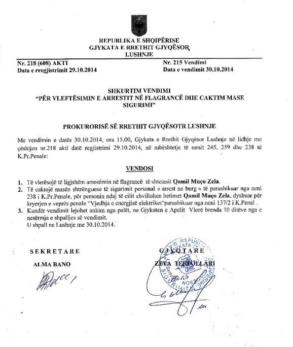 procesverbali i arrestimit