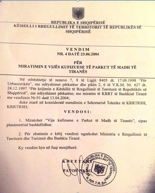 ndertim te liqeni saraje rama malltezi 