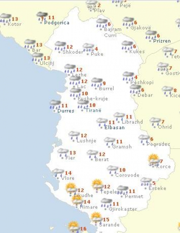 harta e shqiperise moti