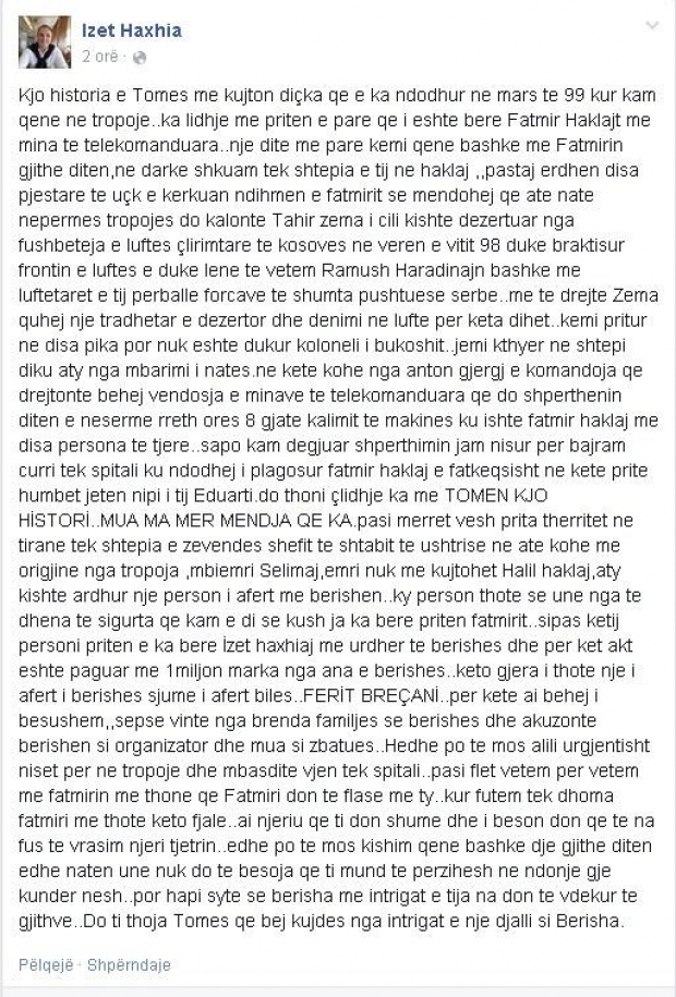 Izet haxhia fb