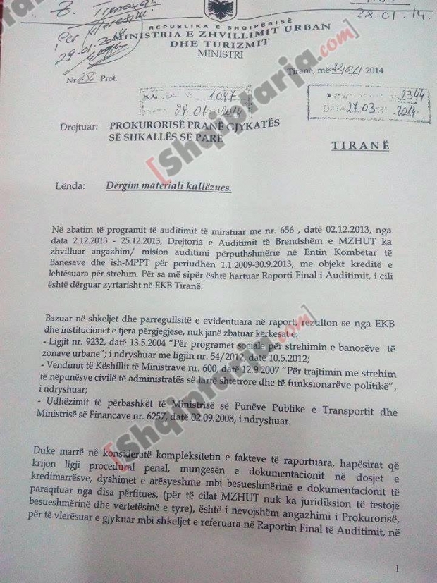 dokumentat e prokurorise