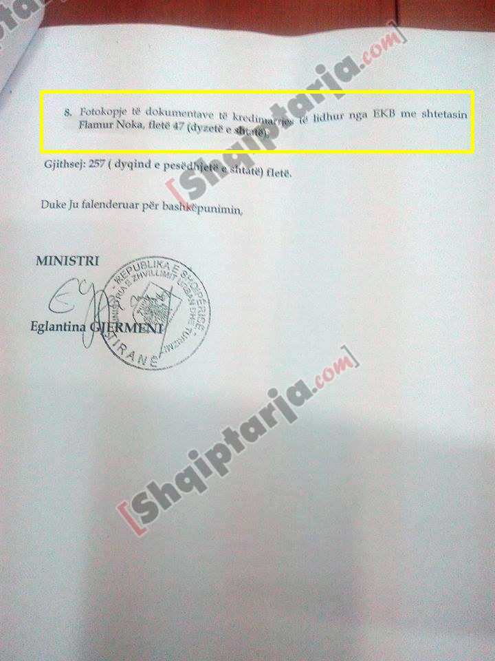 dokumentat prokuroria