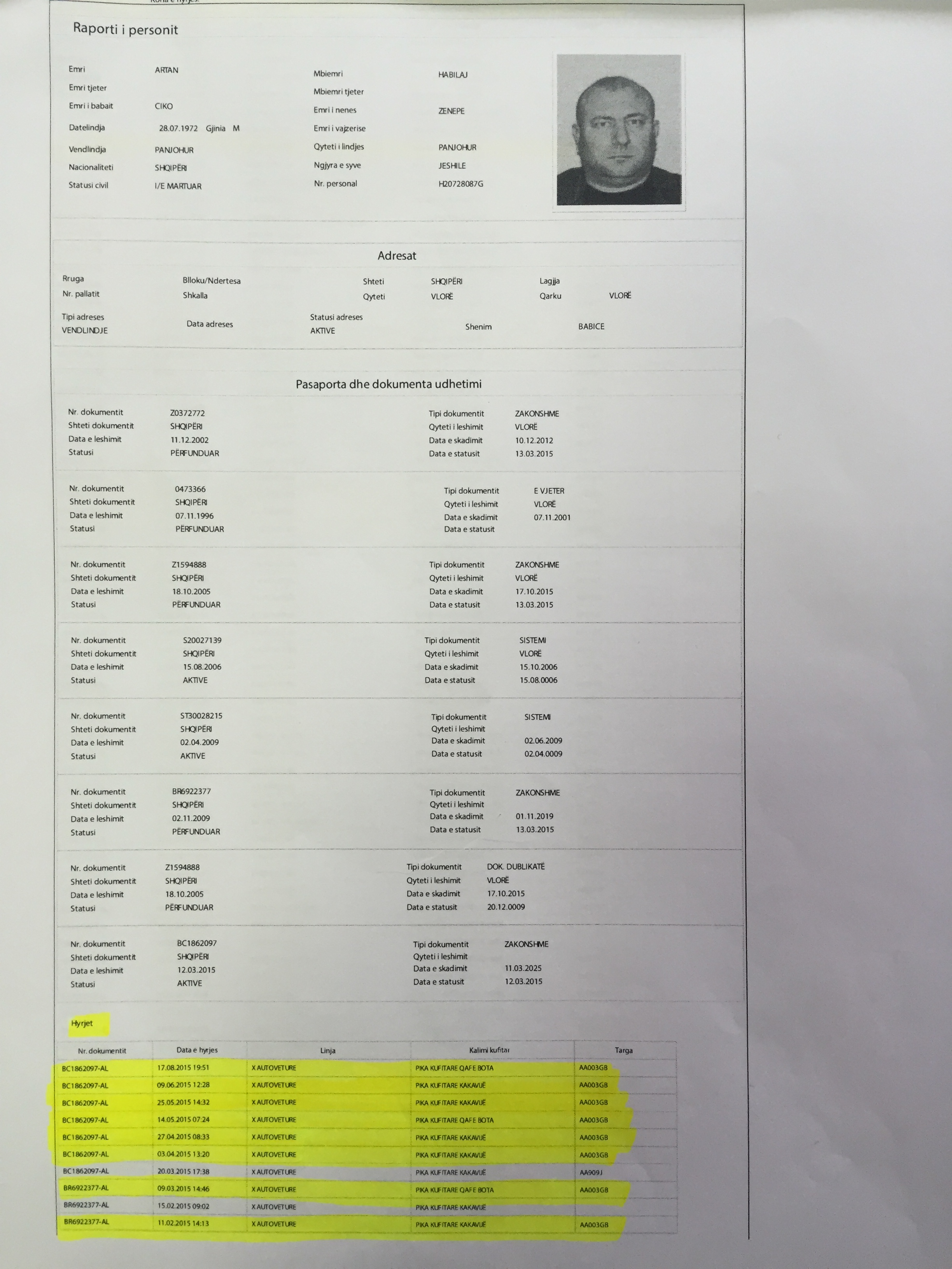 levizjet tims makina tahirit