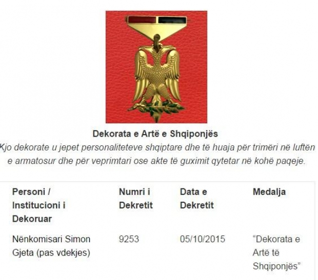 dekorata e arte e shqiponjes 