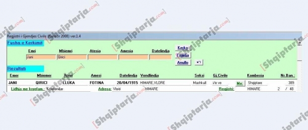 jani qirici database