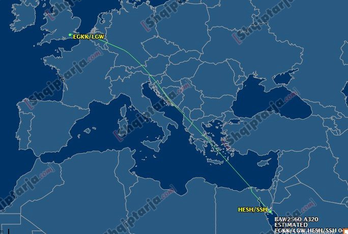 Rruga ajrore e bere nga avioni i 