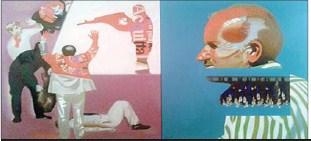 Disa nga veprat e ekspozuara në %u201CNëntori 18%u201D.