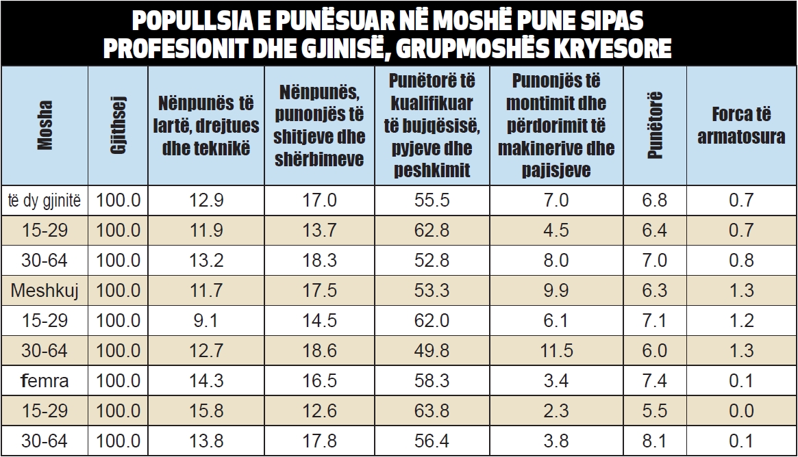 popullsia e punesimit