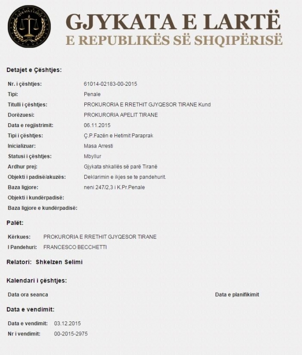 vendimi i gjykates becchetti 