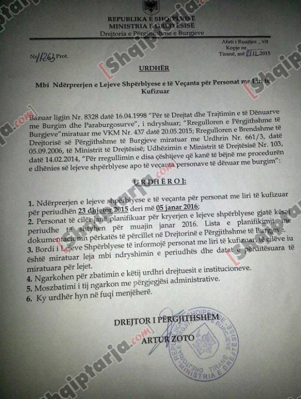 lejet e burgjeve dokument