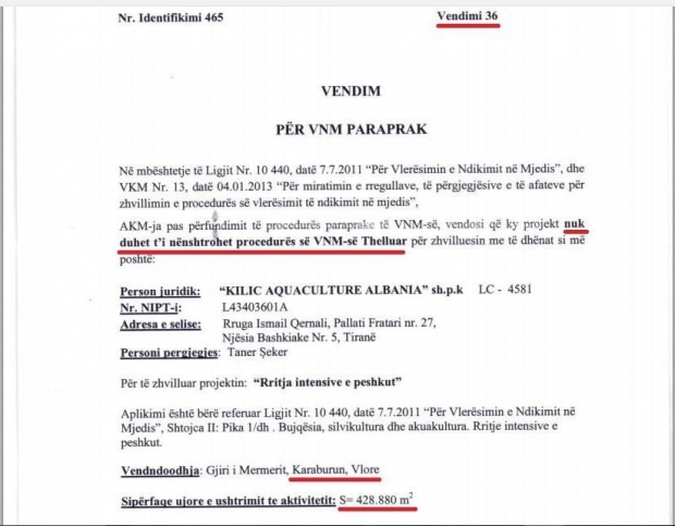 vendimi vaska peshkimi karaburun