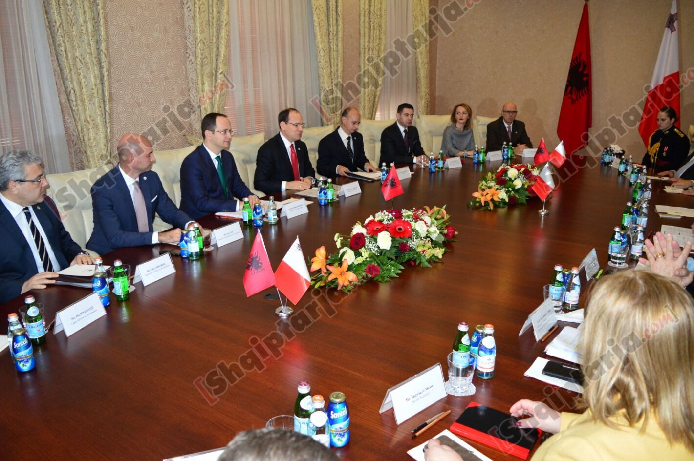 ahmetaj presidentja maltes delegacionet