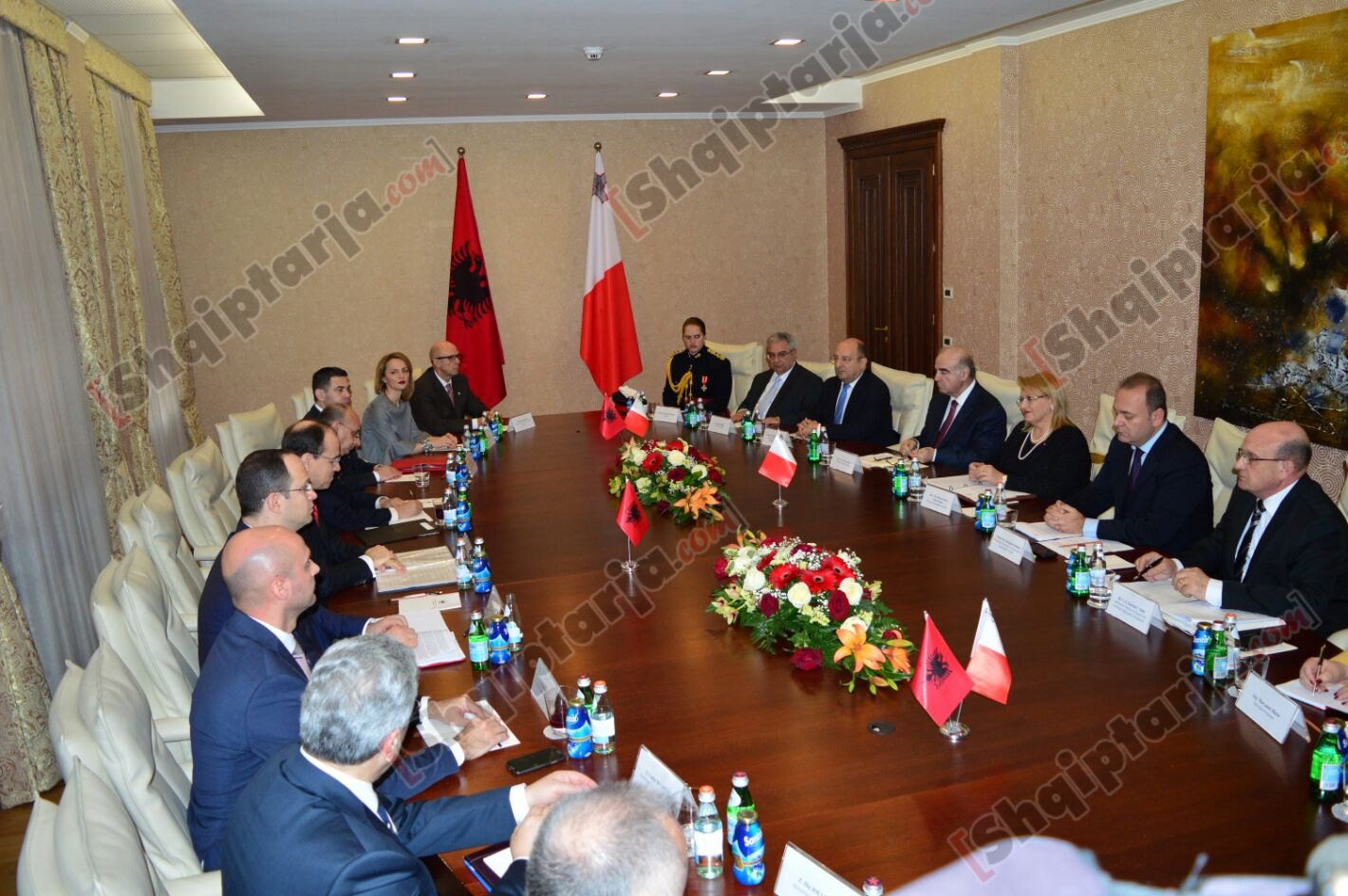 ahmetaj presidentja maltes delegacionet
