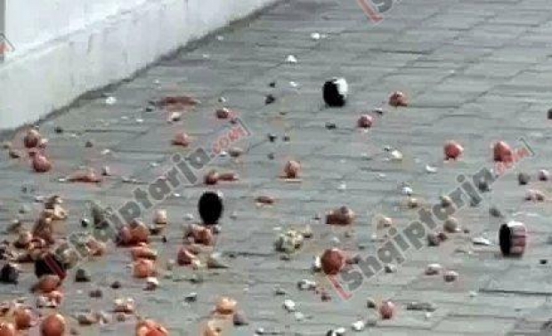 proteste te bashkia me logo