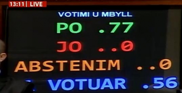 parlament votimi rrethimi