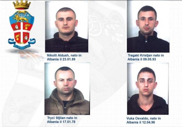 shqiptaret e arrestuar vjedhje itali 