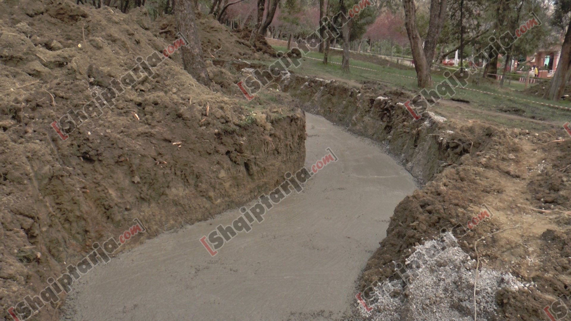 foto hekurudha trenit te parku liqenit