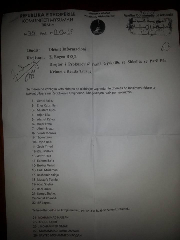 lista e terroristeve