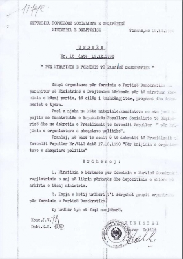 statuti i PD kerkesa