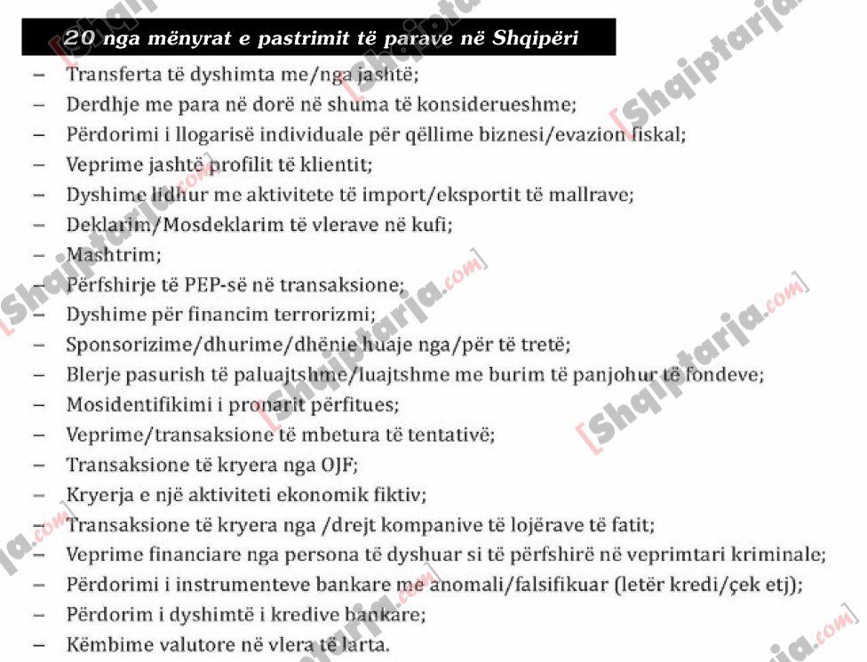 menyrat e pastrimit te parave