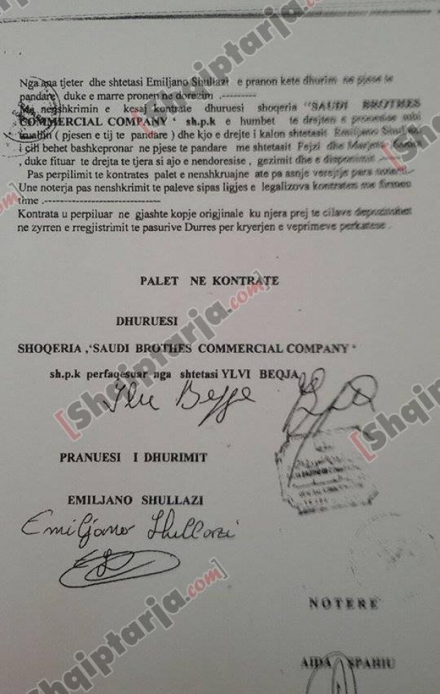 kontrata shullazit