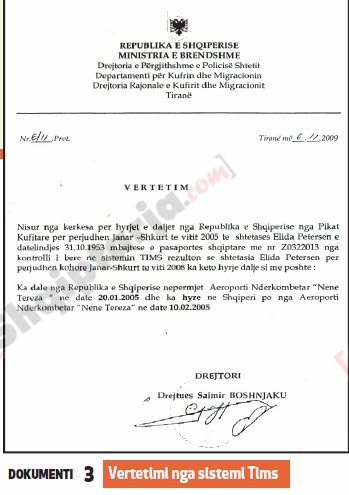 dokumentat faksimile mjekja ulaj