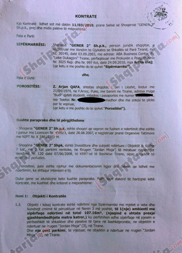kontrata pallati 17 katesh te liqeni