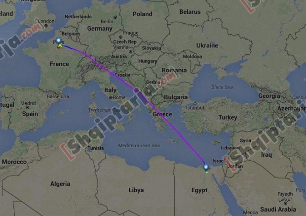 avioni egjiptian kaloi ne shqiperi