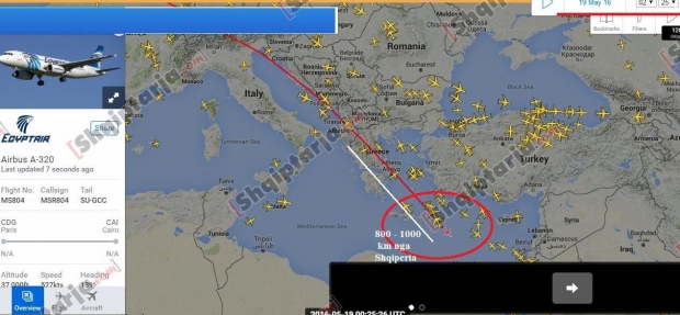 avioni egjiptian kaloi ne shqiperi